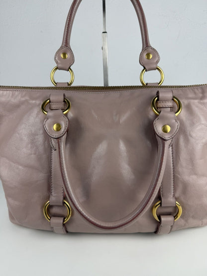 Miu Miu vitello top zip tote bag