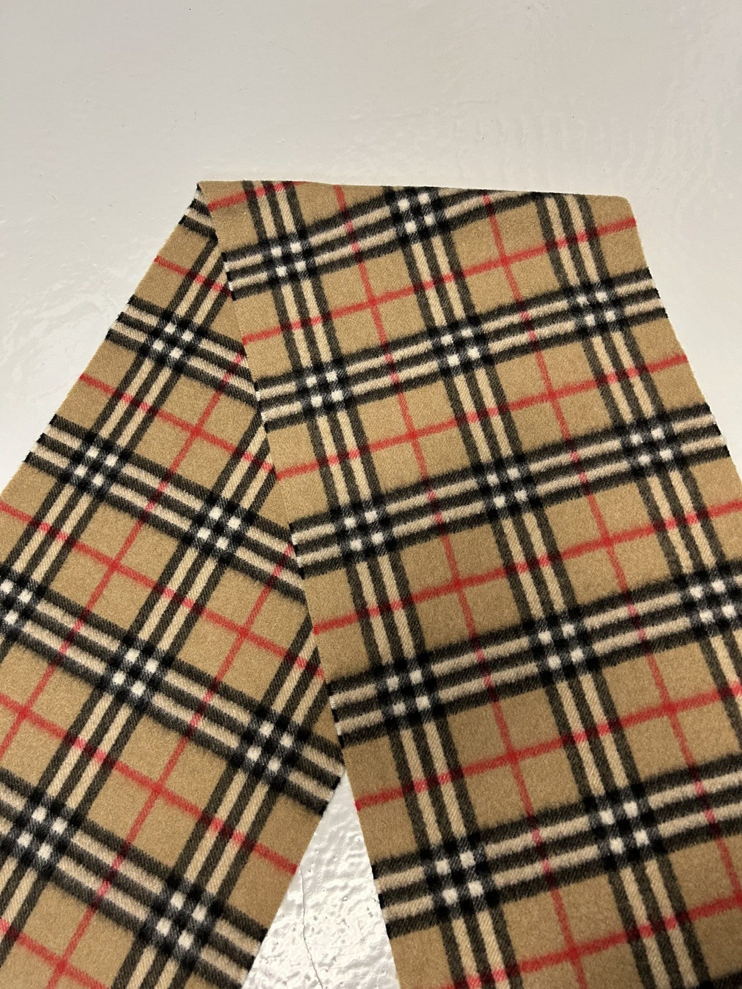 Vintage Burberry nova check cashmere scarf