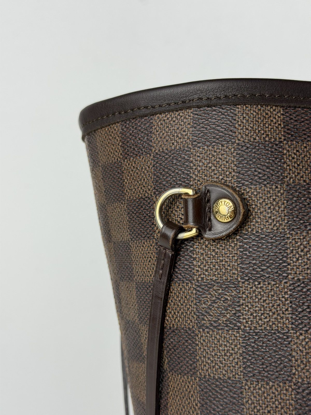 Louis Vuitton damier ebene neverfull mm tote bag