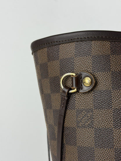 Louis Vuitton damier ebene neverfull mm tote bag