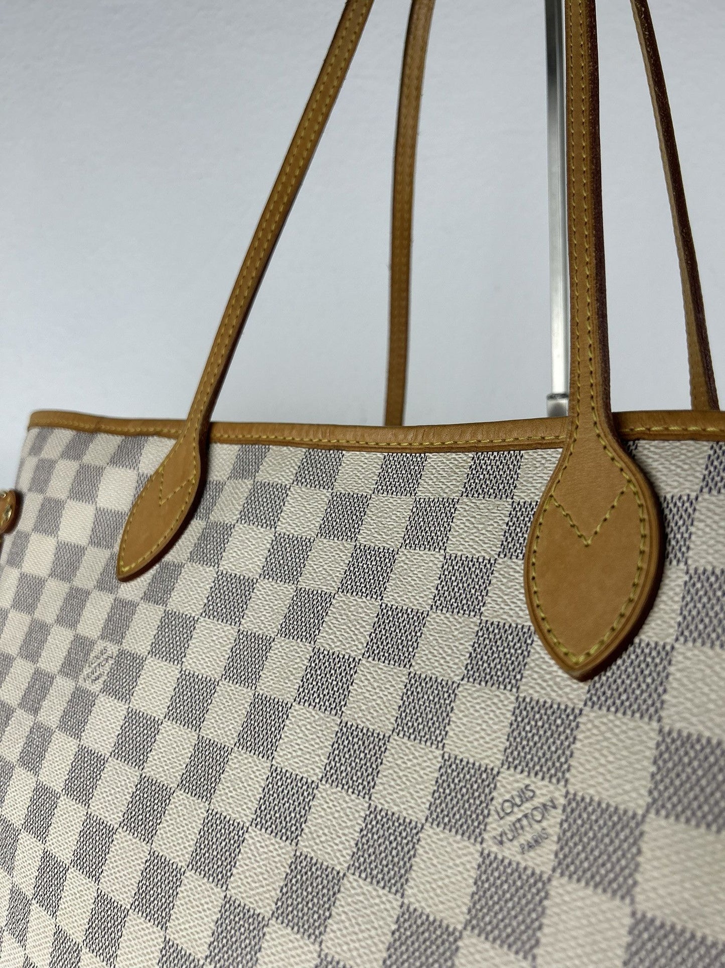 Louis Vuitton damier azur neverfull gm tote bag