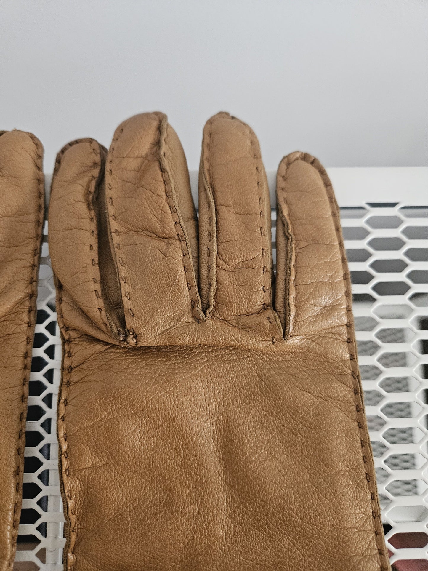 Prada lambskin and mink fur gloves