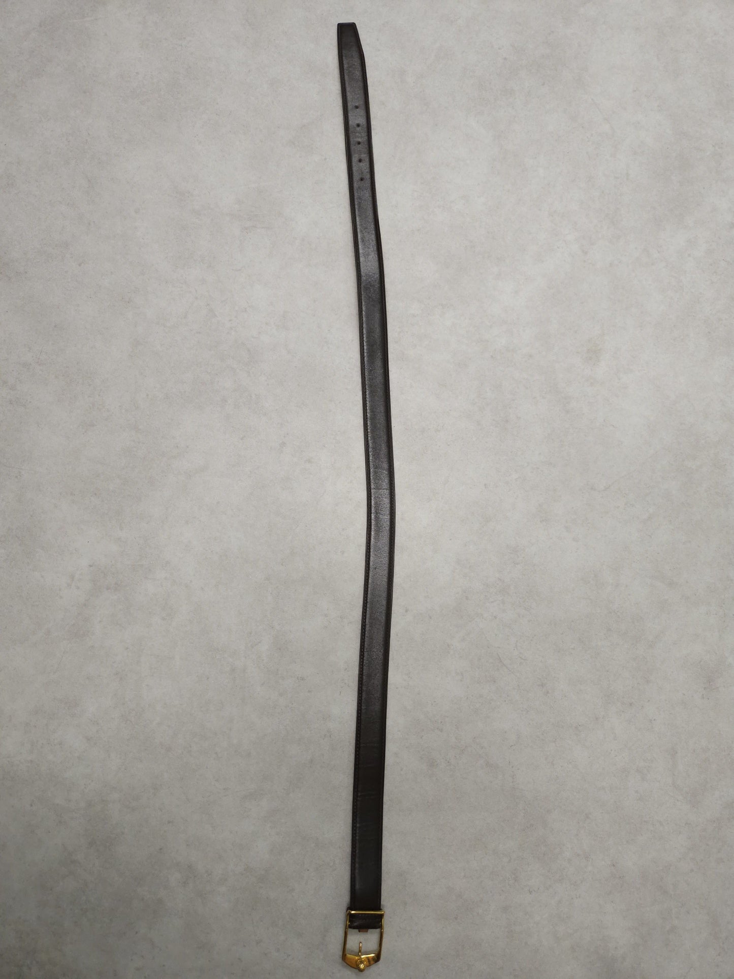 Vintage 1978 Hermes dark brown leather belt