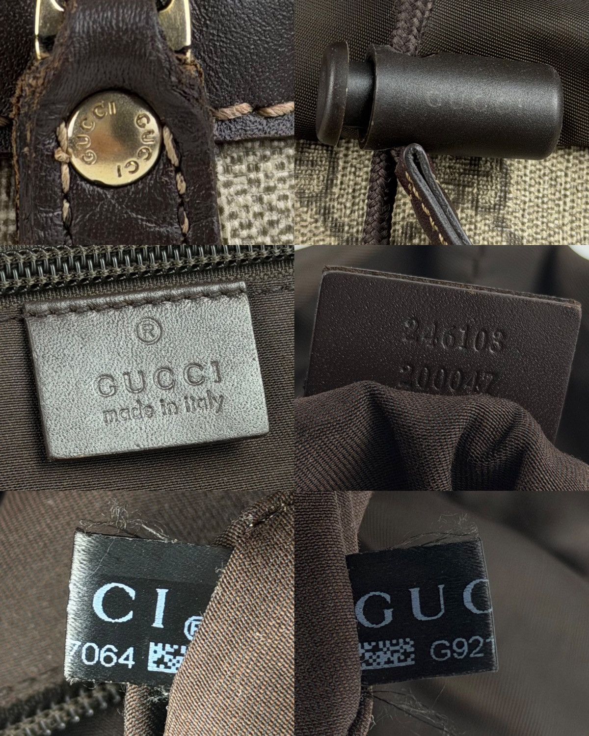 Gucci GG supreme canvas monogram backpack