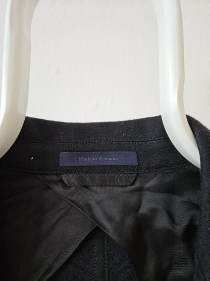 Lanvin quarter-lined wool raw edge blazer