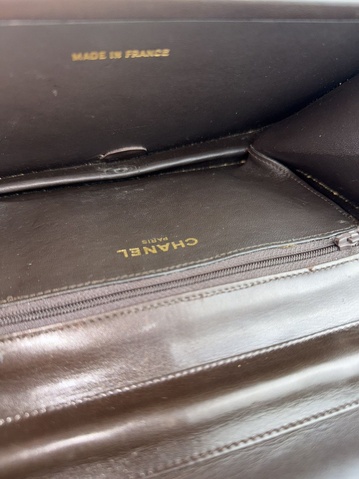 Vintage Chanel CC flap handbag