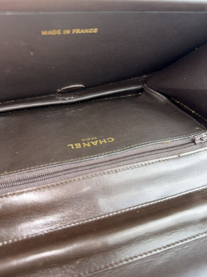 Vintage Chanel CC flap handbag