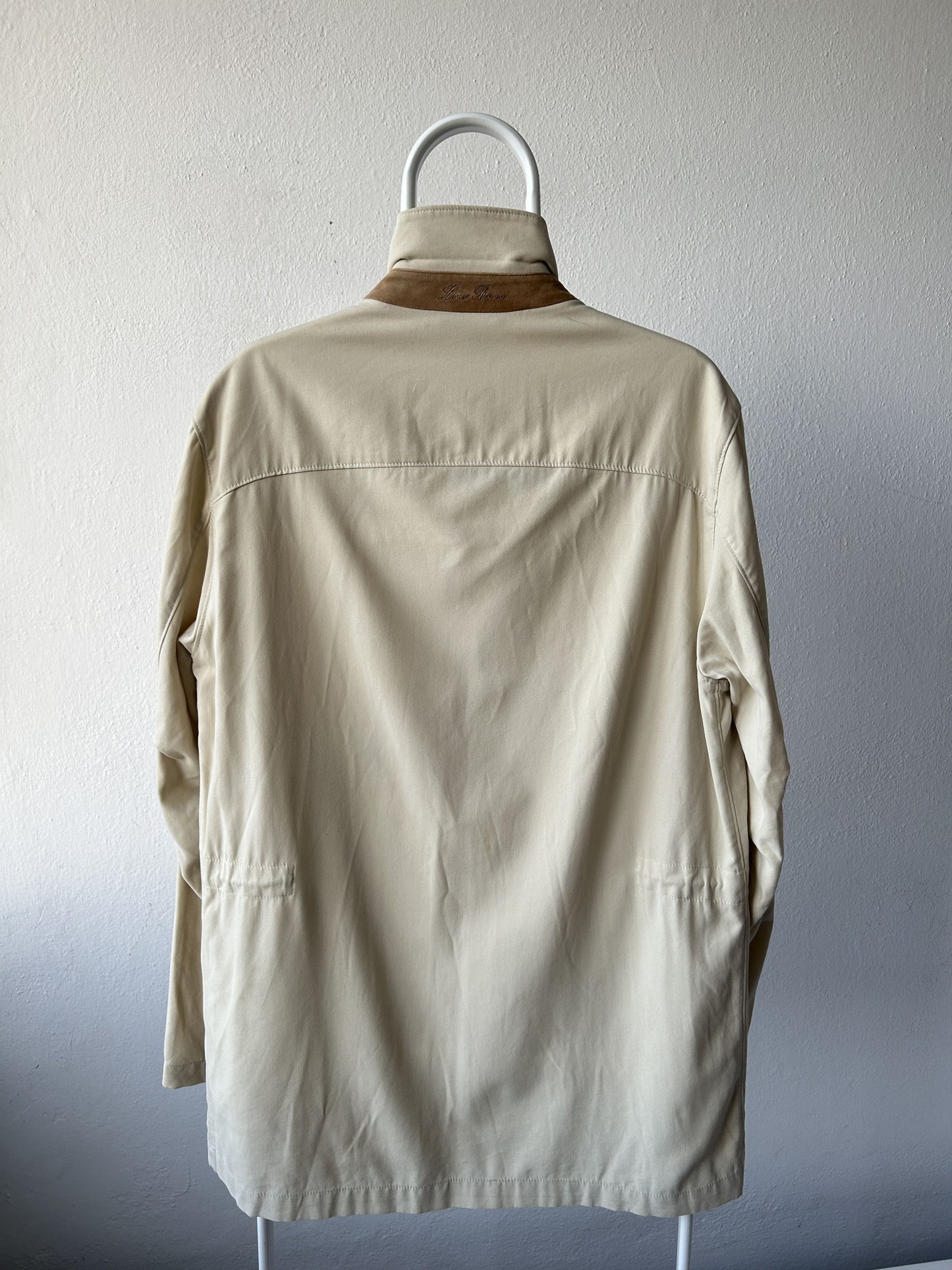 Loro piana light cotton and silk overcoat