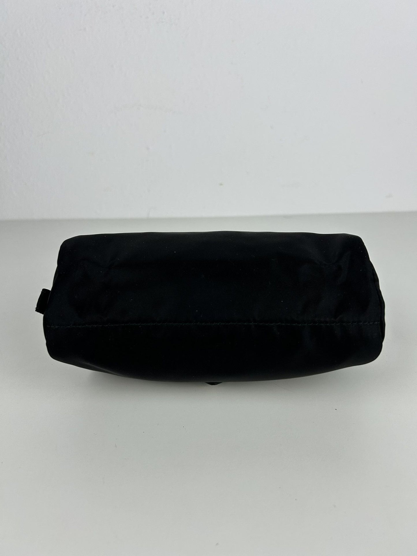 Prada nylon triangle logo mini pouch