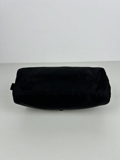 Prada nylon triangle logo mini pouch