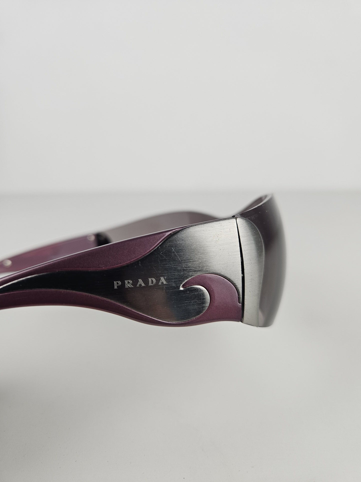 Archive y2k Prada SPR58F wraparound flame sunglasses