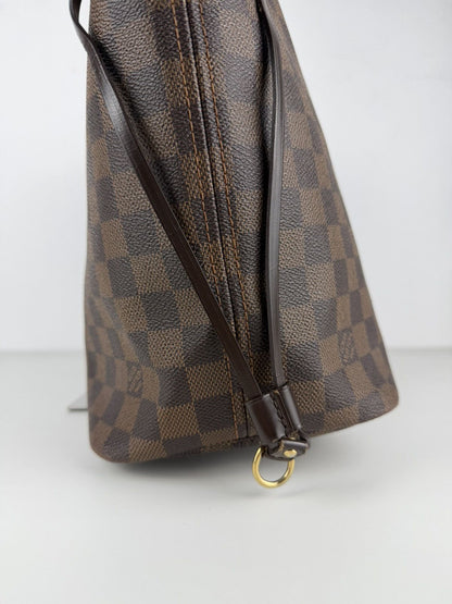 Louis Vuitton damier ebene neverfull mm tote bag