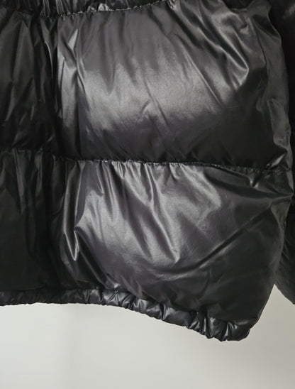 Vintage 90s moncler grenoble black puffer jacket with badge