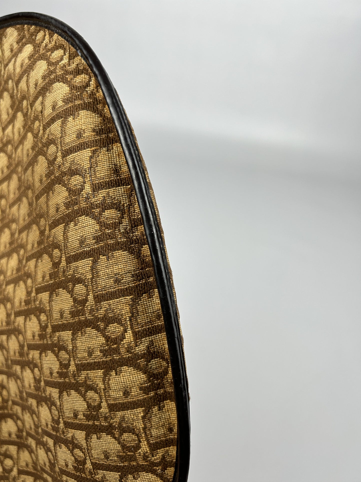 Vintage 80s Dior trotter oblique monogram rope shoulder bag