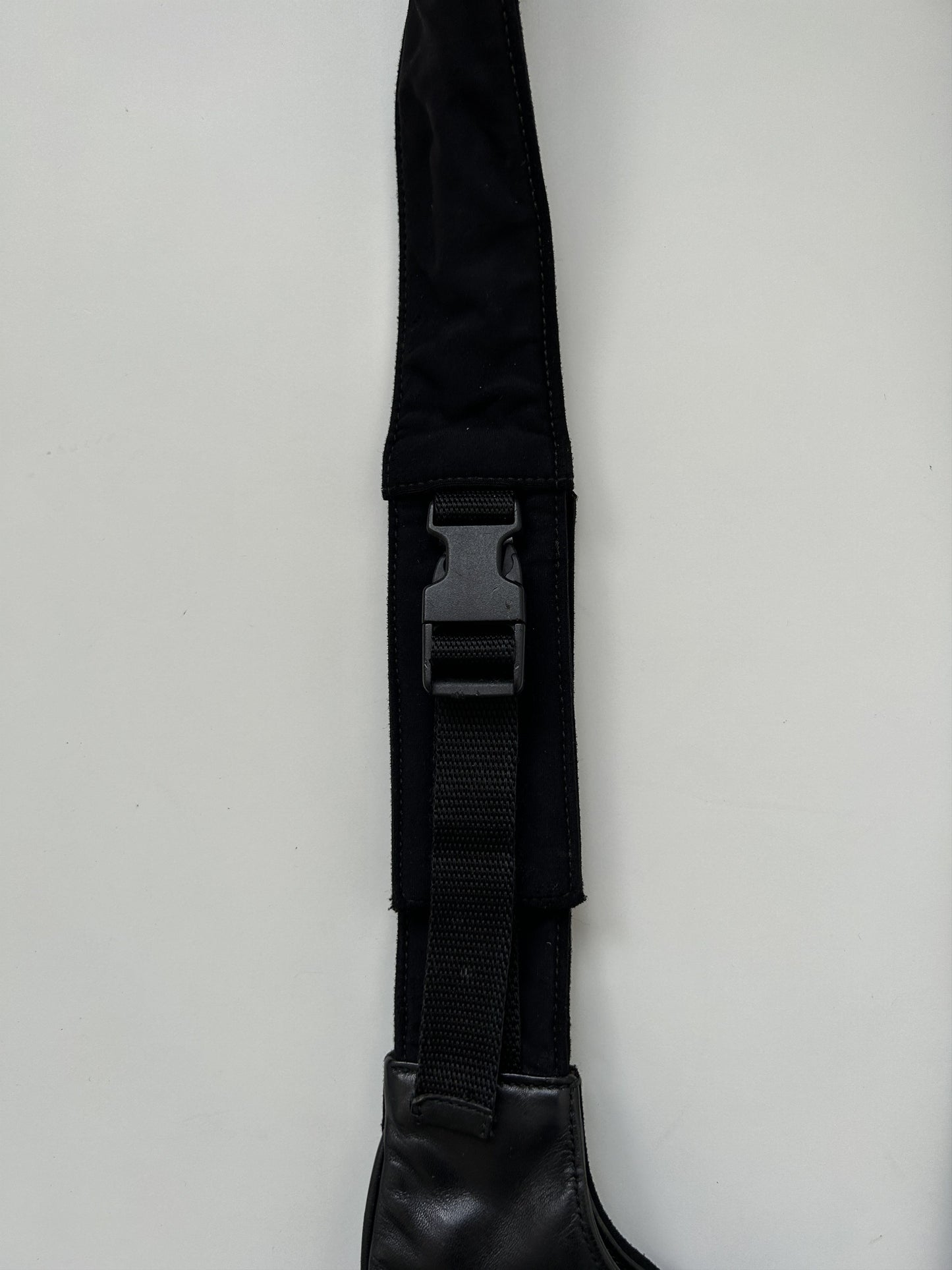 Archive AW1999 miu miu leather nylon crossbody/ sling bag