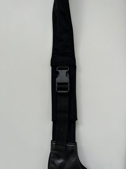 Archive AW1999 miu miu leather nylon crossbody/ sling bag