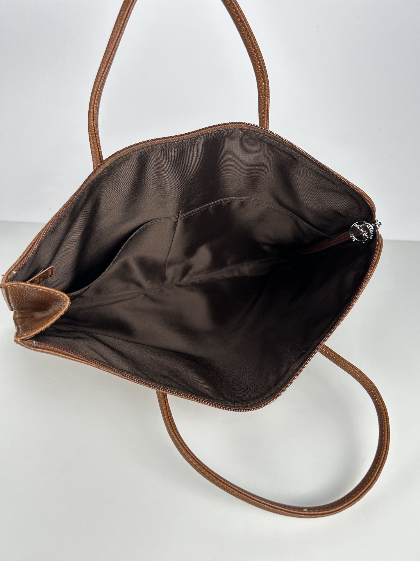 Longchamp leather laptop bag