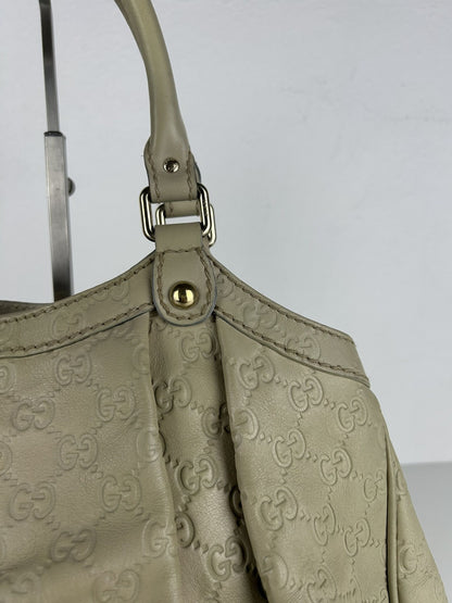 Gucci guccissima sukey medium size leather handbag