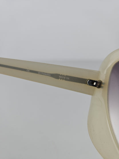 Hussein Chalayan 75-HC02 oversized space age sunglasses