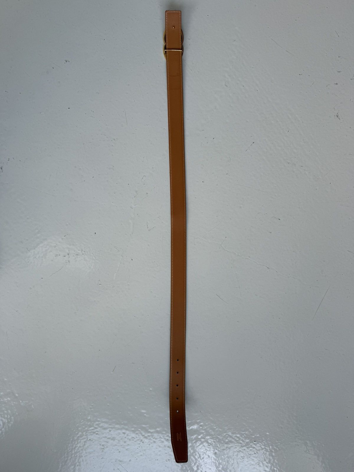 Vintage 1997 Hermes Courchevel leather belt