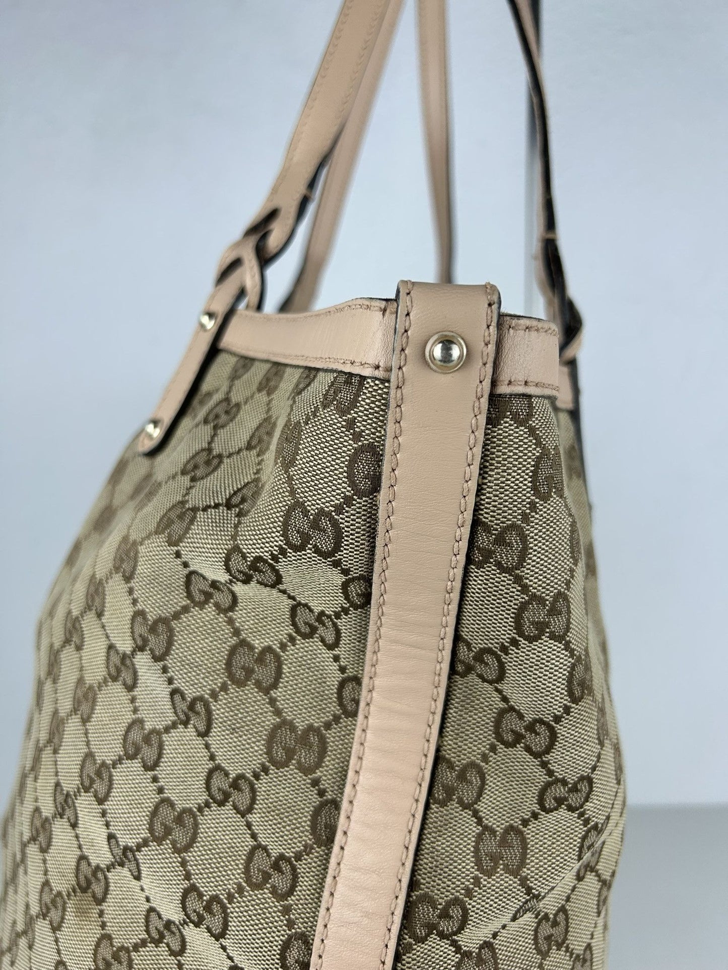 Gucci GG monogram canvas tote bag with pouch