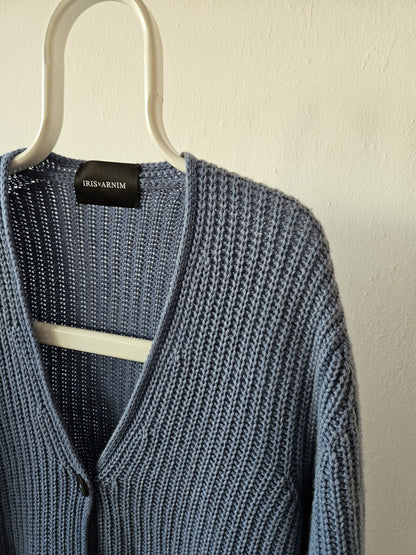 Iris von Arnim cable knit oversized cashmere cardigan