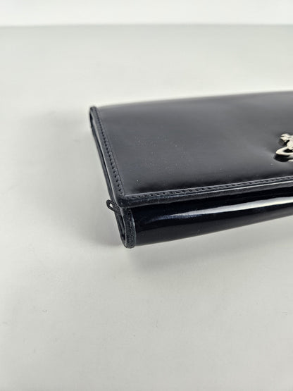 Vivienne Westwood orb black patent leather wallet