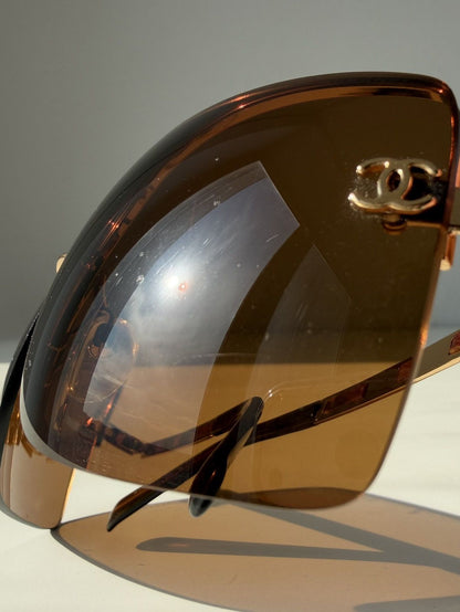 Vintage Chanel 4112 rimless sunglasses