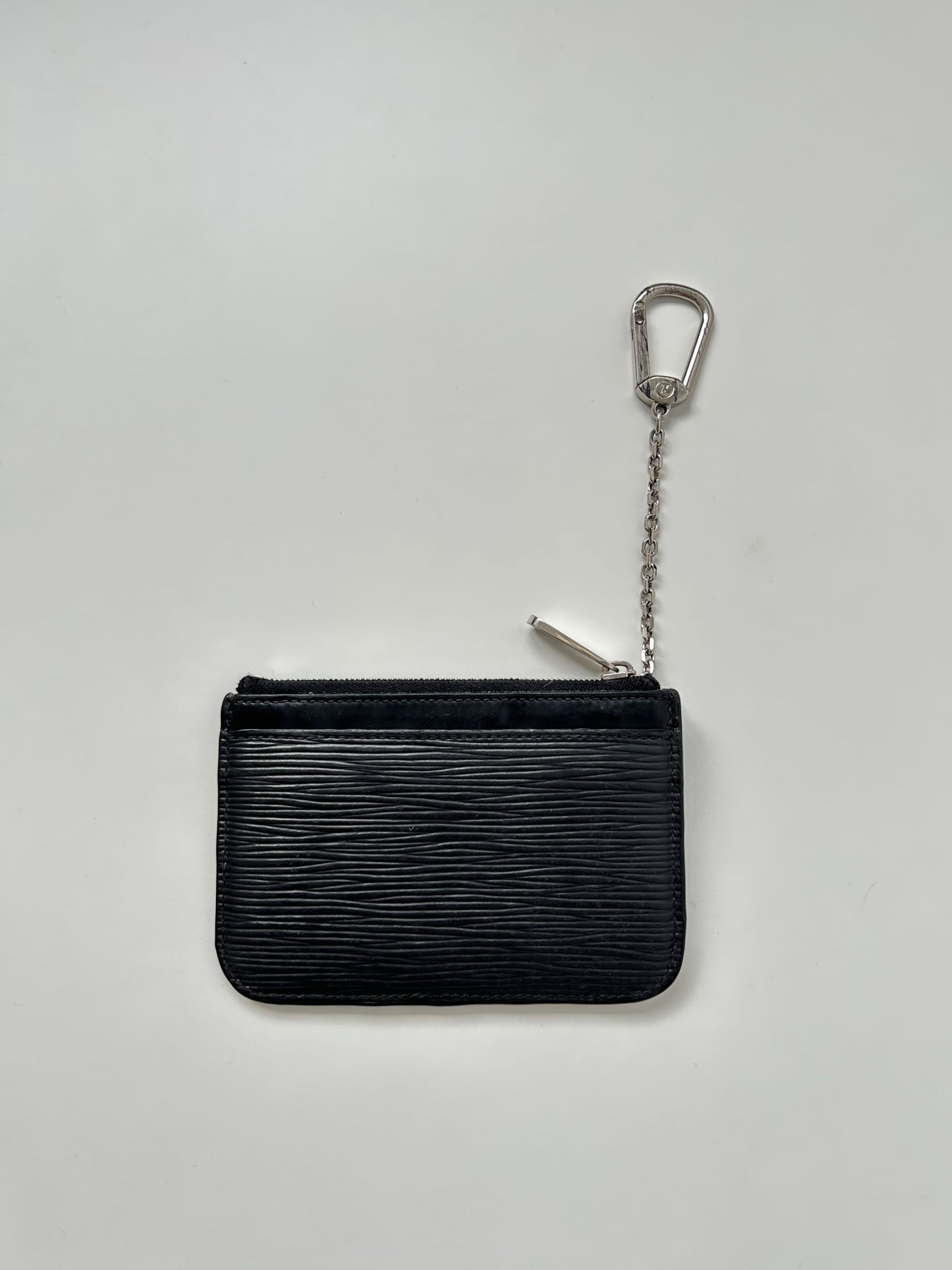 Vintage Louis Vuitton epi leather pochette cle large size