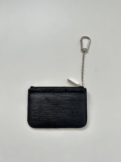 Vintage Louis Vuitton epi leather pochette cle large size