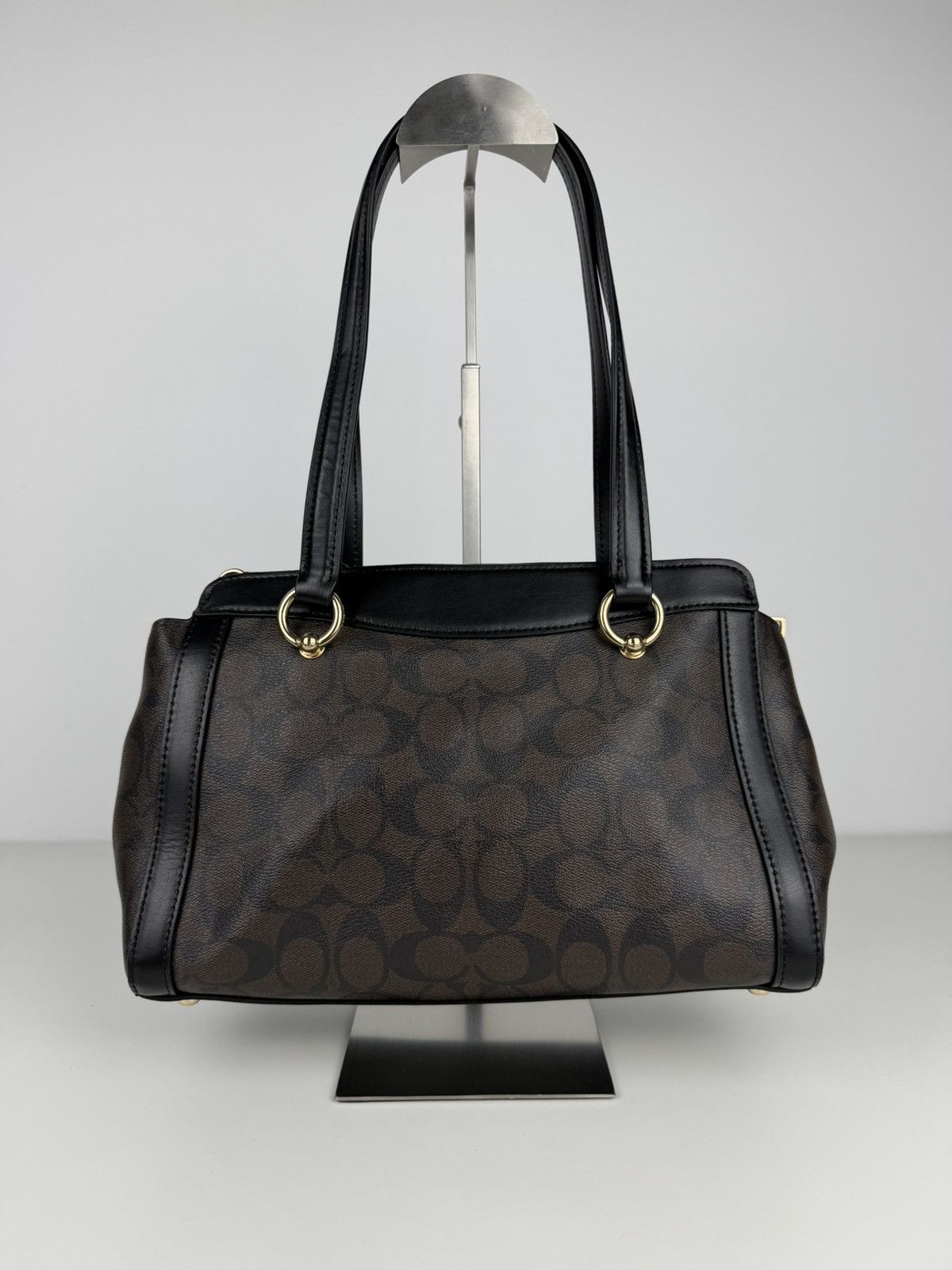 Coach kailey carryall signature monogram tote bag