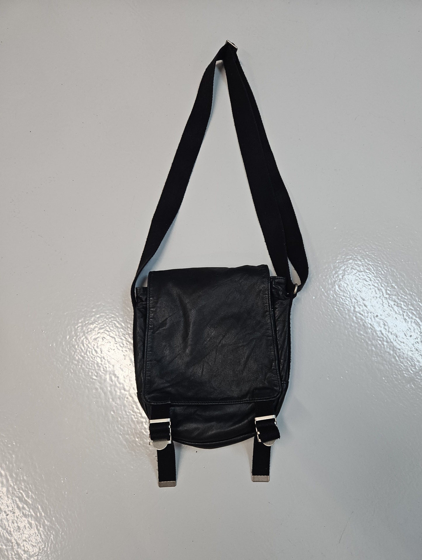 Y's Yohji Yamamoto leather shoulder/ crossbody bag