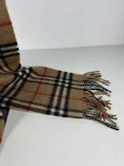Vintage Burberry nova check cashmere scarf