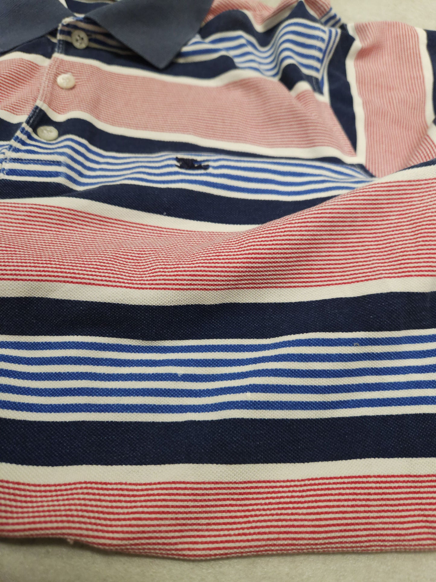 Vintage burberry striped polo shirt