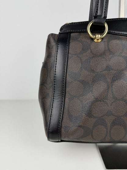 Coach kailey carryall signature monogram tote bag