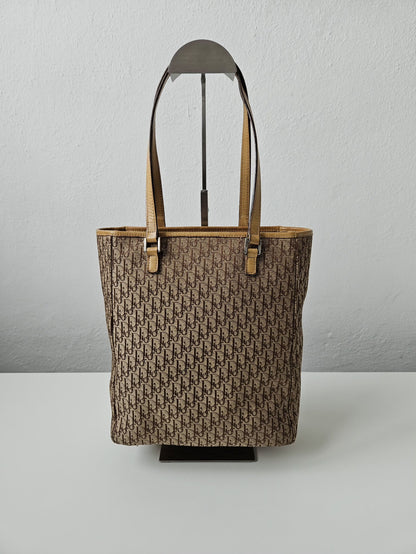 Y2k Dior by John Galliano trotter oblique monogram tote