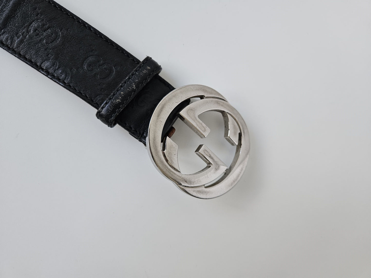 Gucci guccissima leather belt