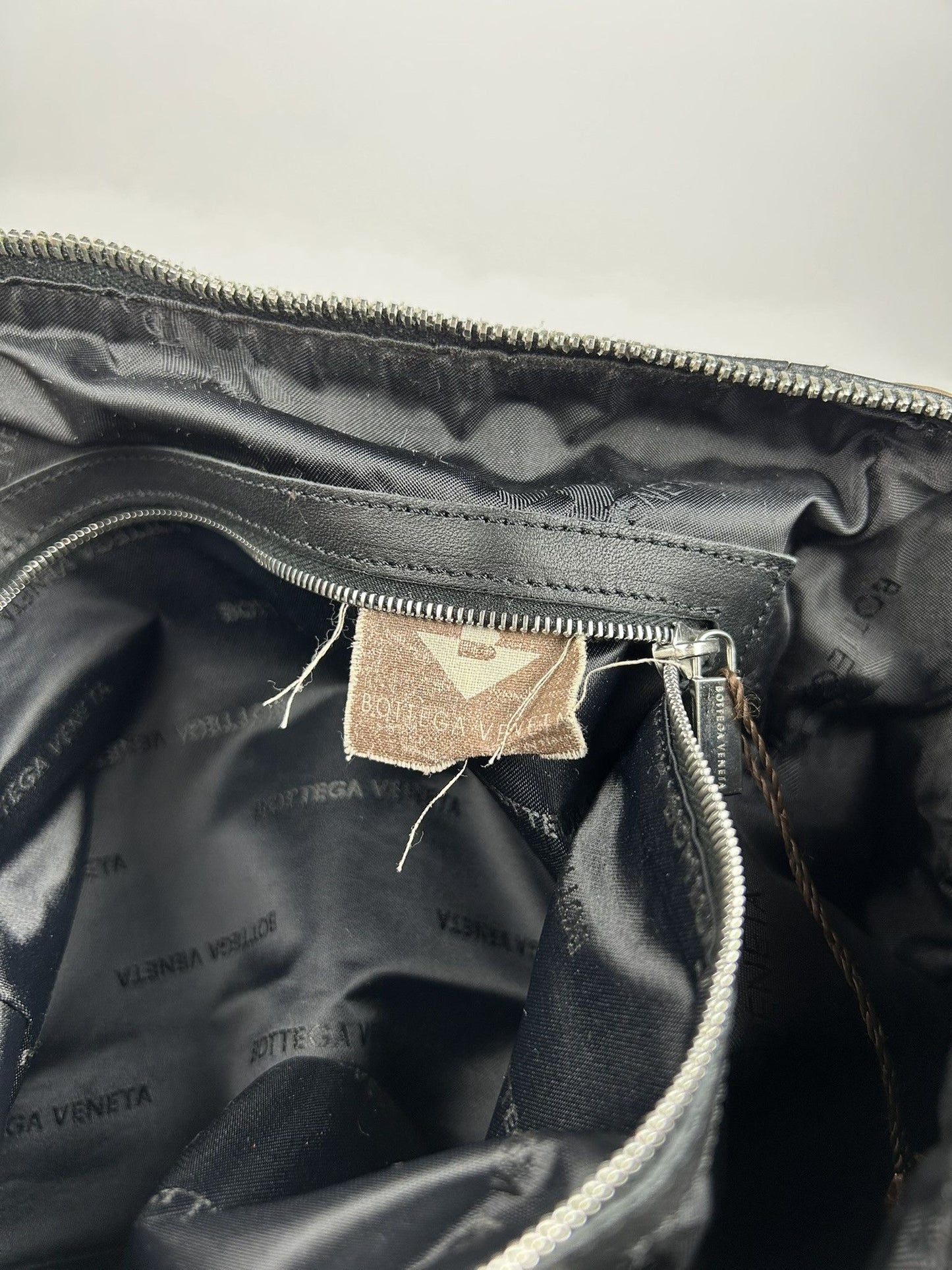 Vintage Bottega Veneta leopard print mini boston bag