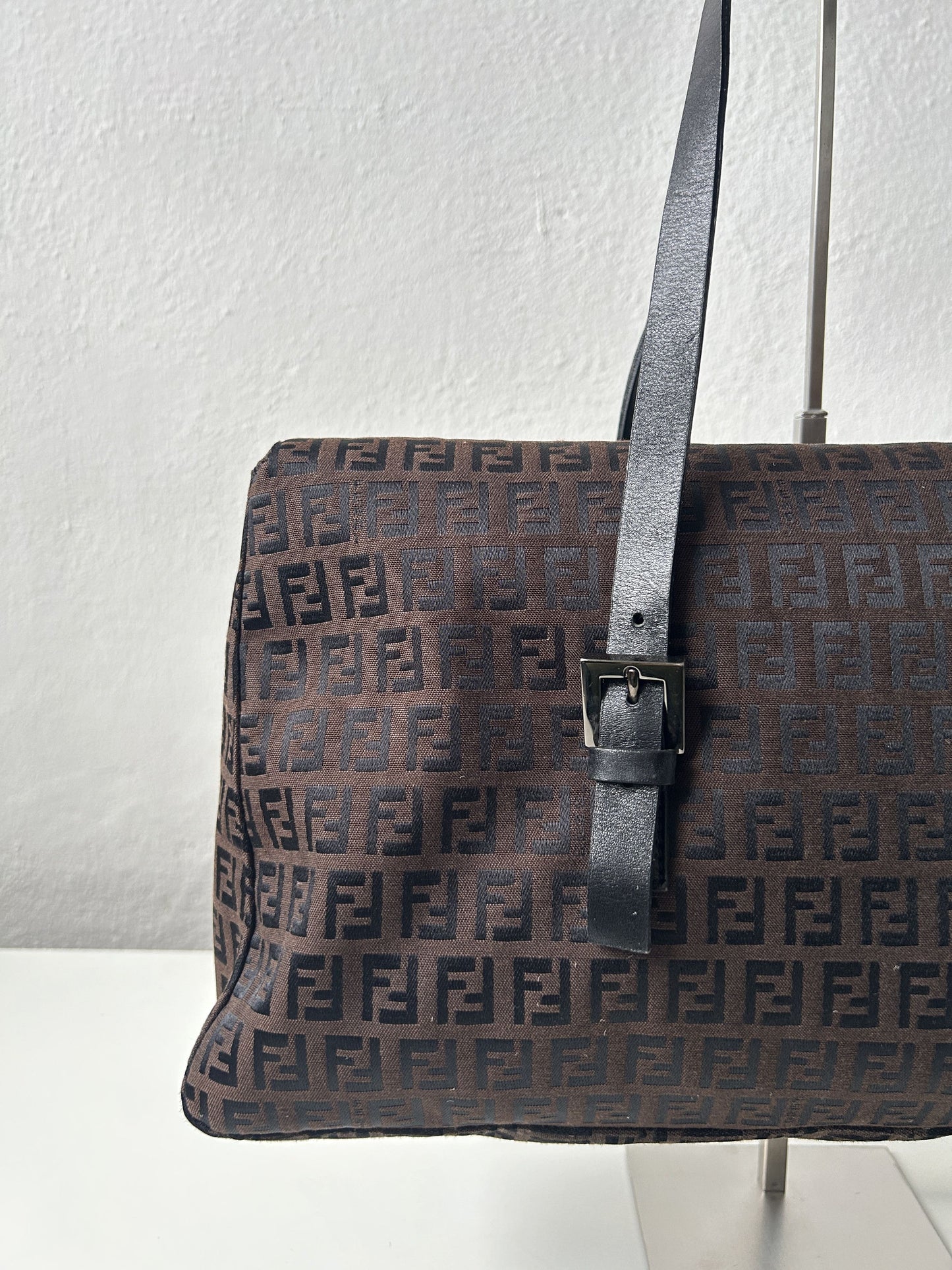 Fendi zucchino monogram canvas handbag