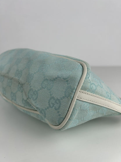 Vintage y2k Gucci monogram canvas boat bag pochette