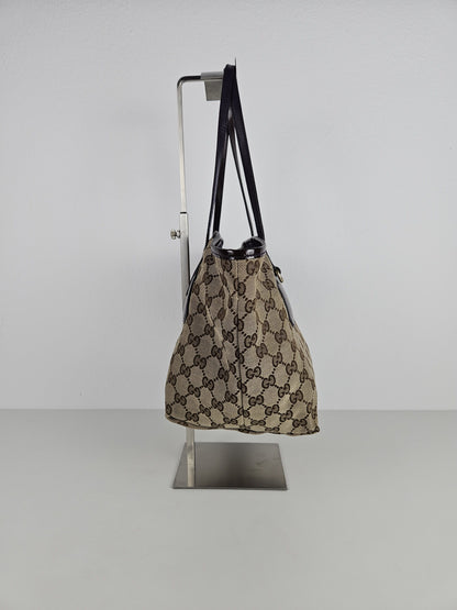 Gucci abbey gg monogram tote bag