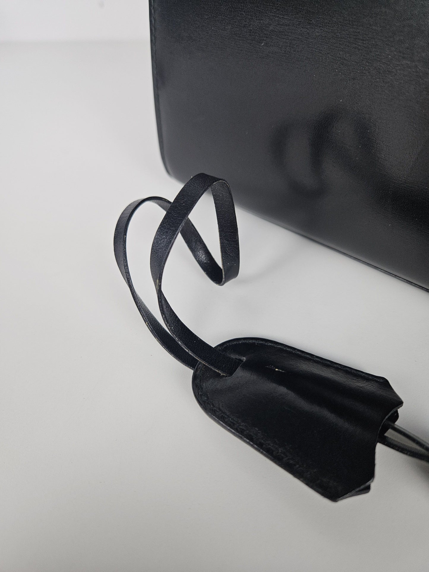 Vintage 80s Gucci lady lock box leather handbag