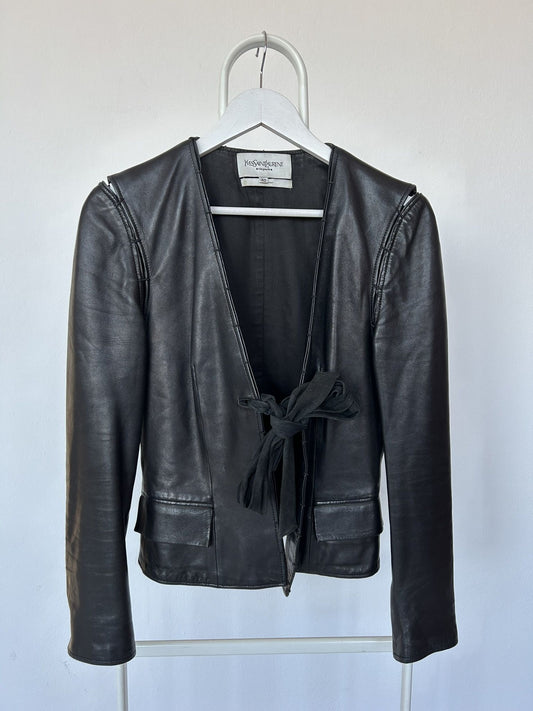 Yves Saint Laurent Rive Gauche Tom Ford era leather jacket