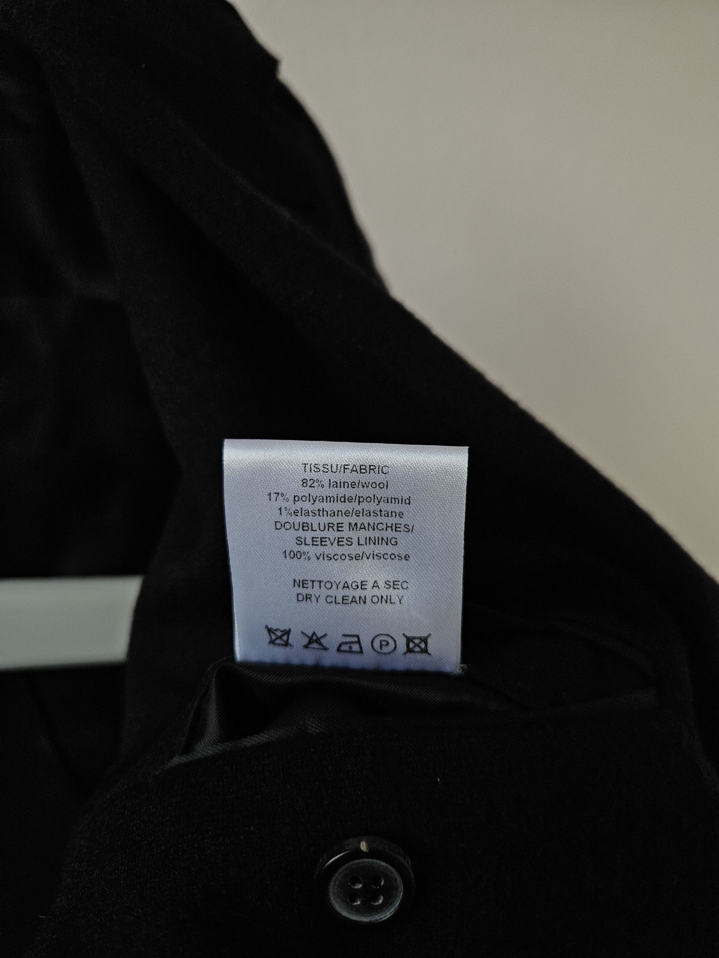 Lanvin quarter-lined wool raw edge blazer