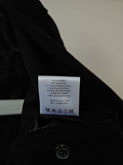 Lanvin quarter-lined wool raw edge blazer