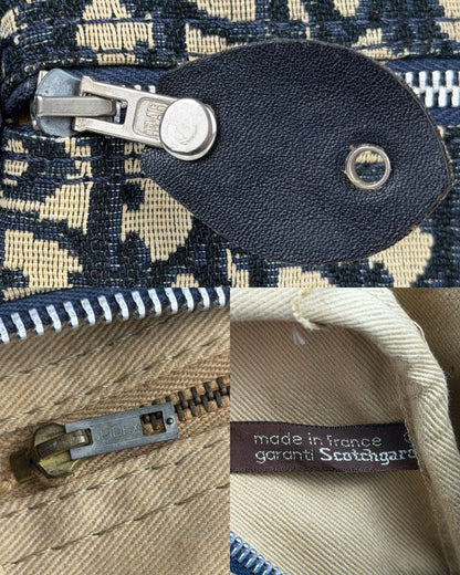 Vintage 80s Dior trotter oblique monogram mini Boston bag