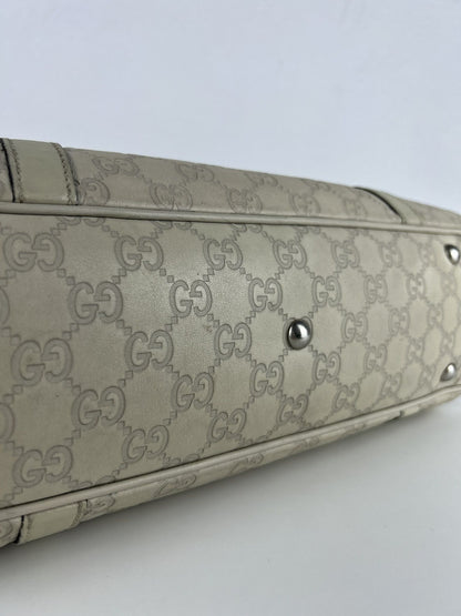 Gucci guccissima twins leather monogram tote bag