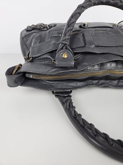 Balenciaga first bag in dark gray