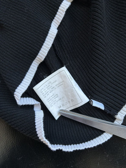 SS1995 Chanel double breasted button up tank top