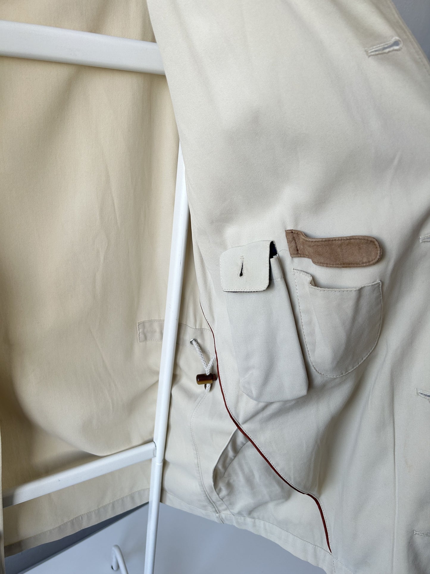 Loro piana light cotton and silk overcoat